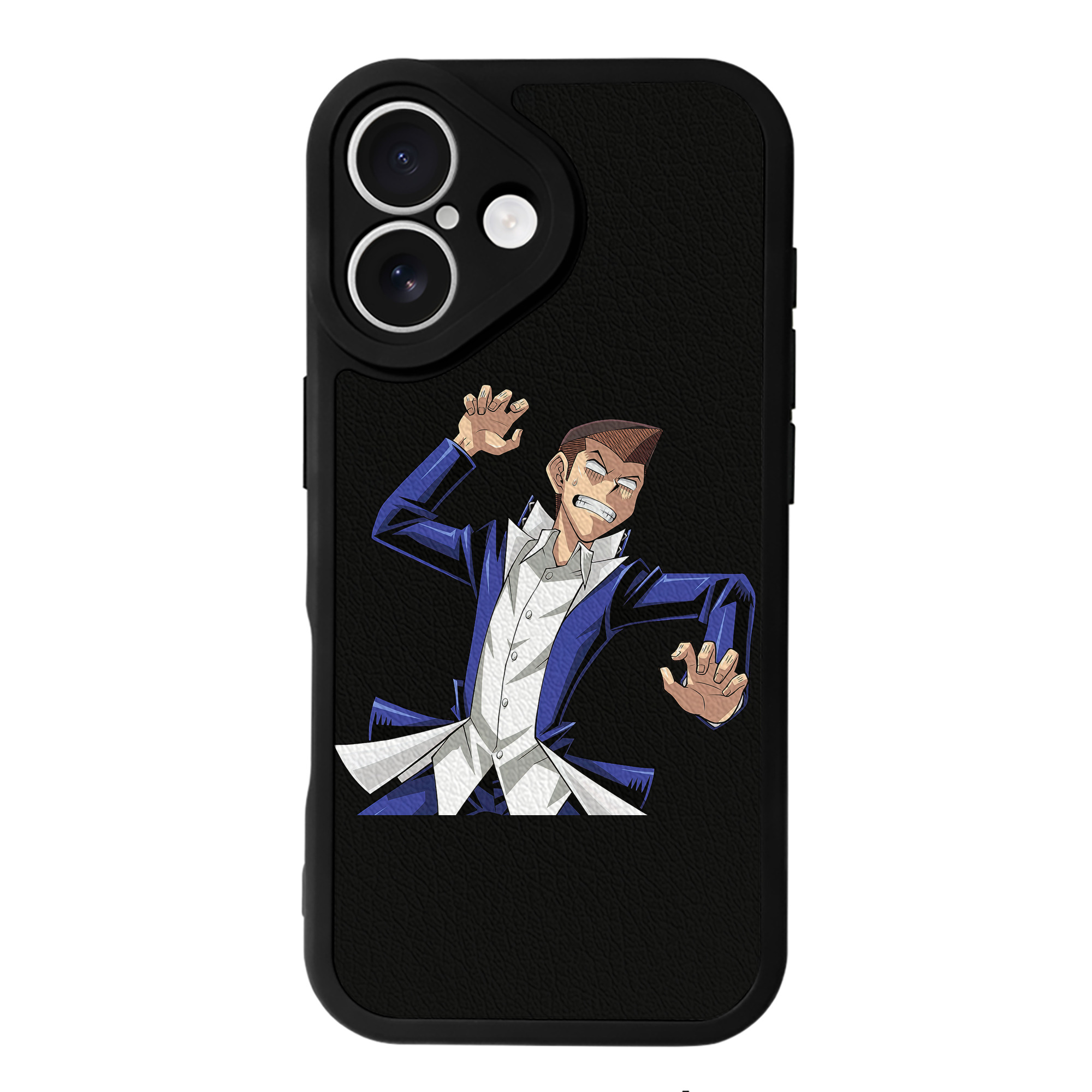 （画像用） 遊☆戯☆王 Yu-Gi-Oh! 【iPhone 16シリーズ対応】シリコンスマホケース（レザー調） 材質：シリコン